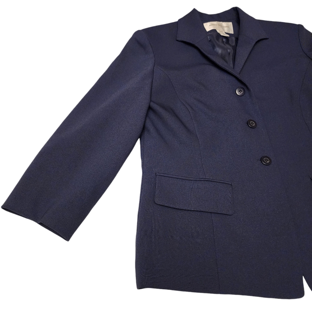 Jones NY Navy Blue Suit Blazer Jacket Size 6 NWT - Picture 6 of 14